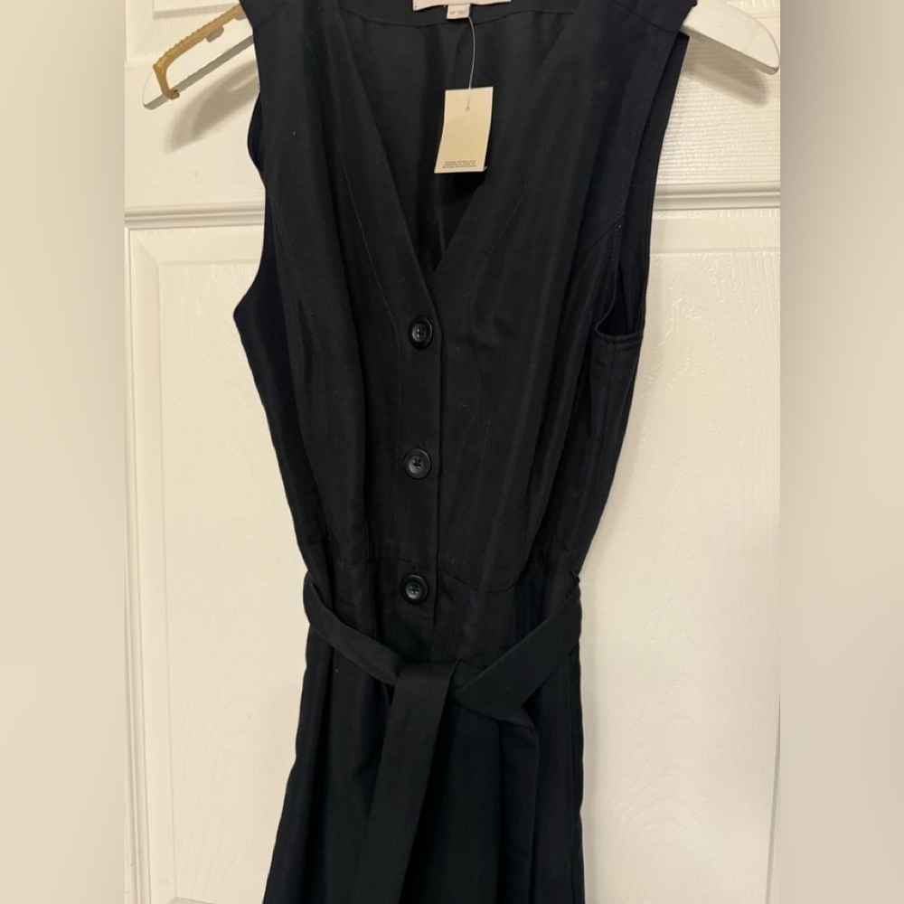 New - LOFT PLEAT dress with pockets - Picture 3 of 7